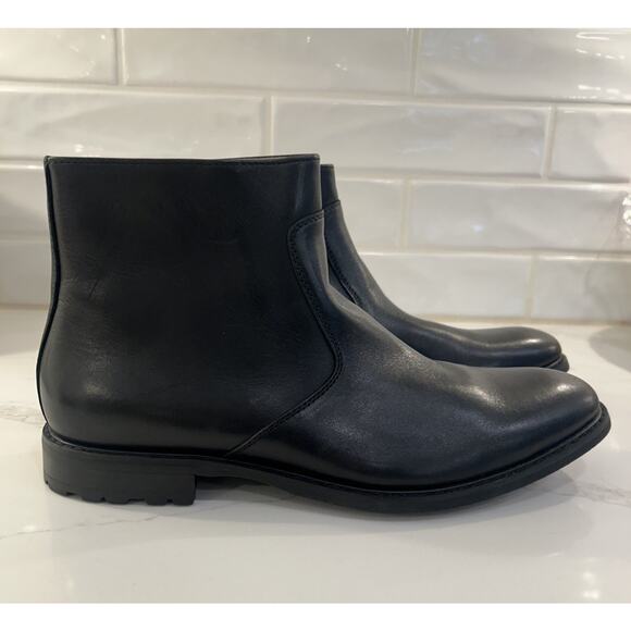 Moretti Black Label Ankle Boots Alexius Men’s Sz 10D Black Leather Pointed Toe main image 6